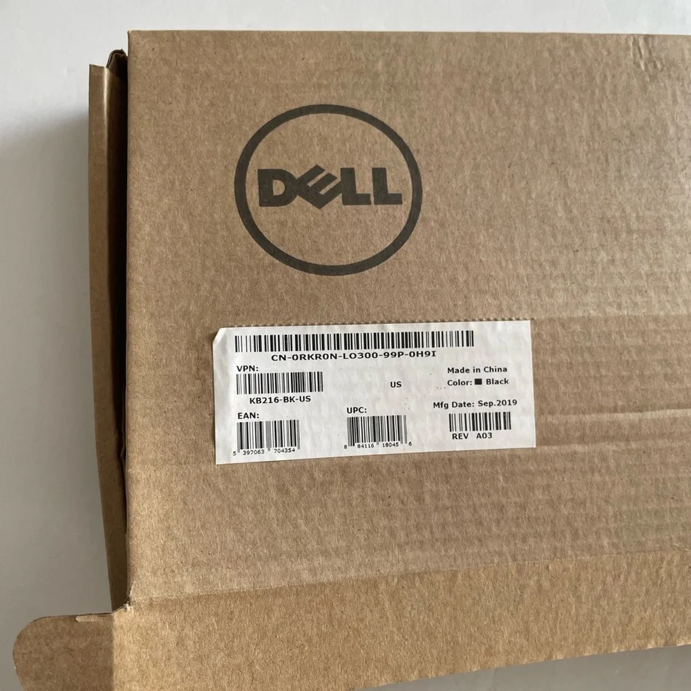 NEW Dell Wired Keyboard - KB216-BK (Open Box)
